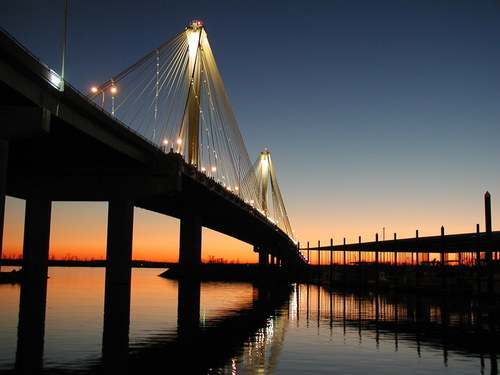 Alton, IL: Alton Bridge at Sunset