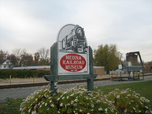 Medina, NY: Railroad Museum Sign