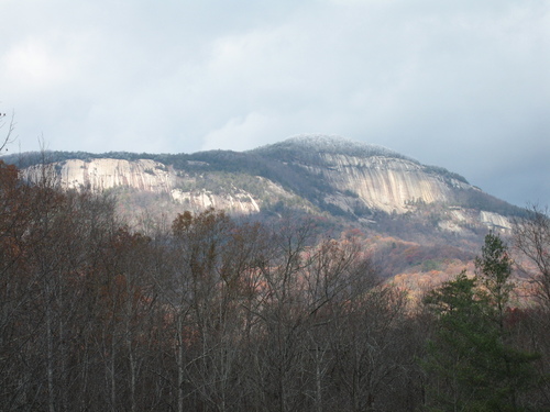 Pickens, SC: Table Rock with snow before winter 2008