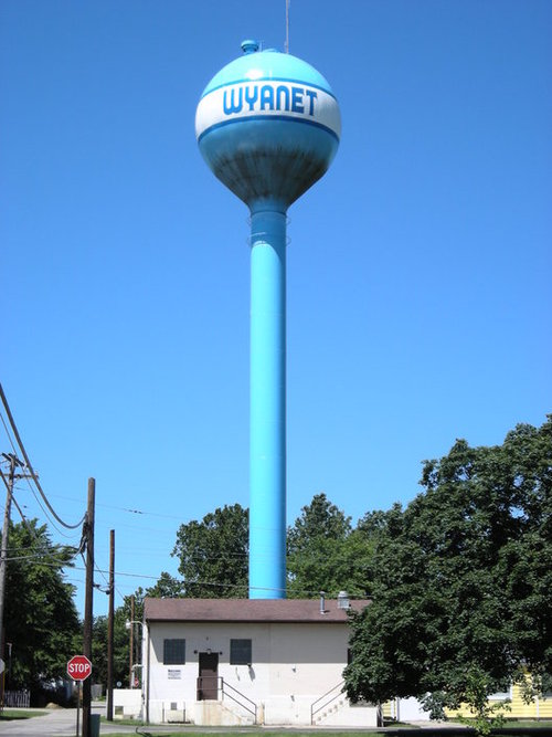 Wyanet, IL: Water Tower, Wyanet Illinois
