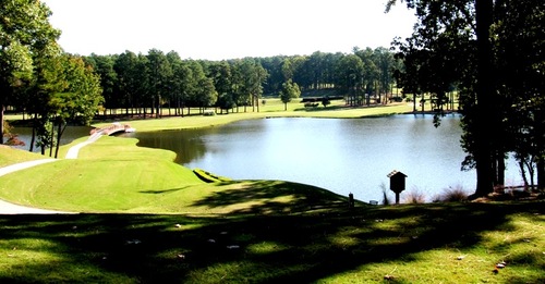 Raleigh, NC: McGregor Downs golf Club 18th Tee