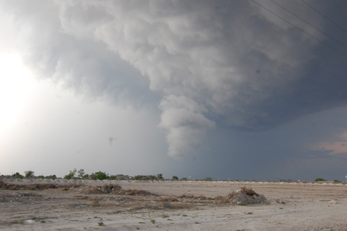 El Indio, TX: Tornado that hit Rosita Valley area view 2007