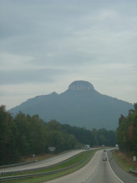 Pilot Mountain, NC: Pilot Mountain as seen from the south on US-52