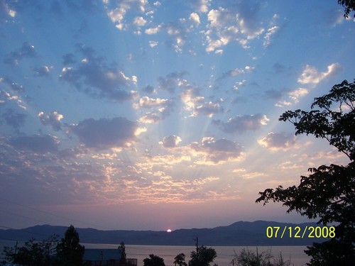 Hawthorne, NV: Sunrise over Walker Lake