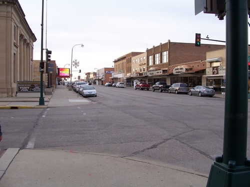 Williston, ND: Downtown Williston, North Dakota in November