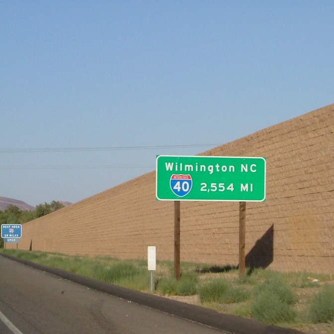 Barstow, CA: The beginning (or end) of I-40 in Barstow
