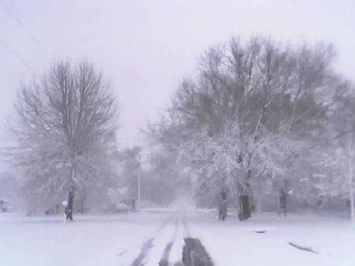 Ulm, AR: A rare snow day in Ulm.