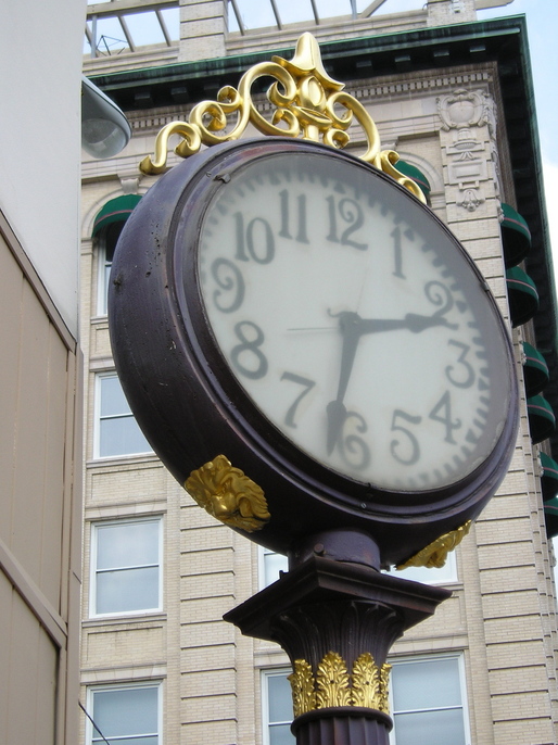 Salisbury, NC: Downtown Salisbury, corner clock