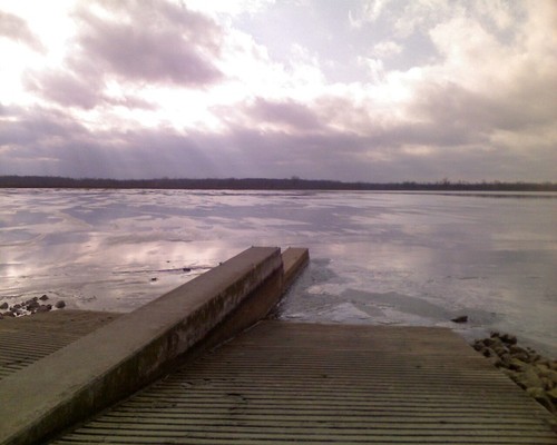 New London, OH: taken on cold winter day over the water