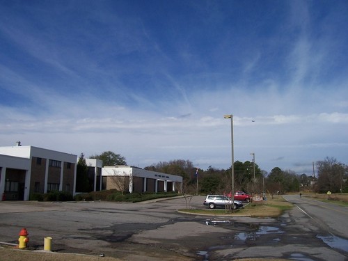 Cayce, SC: One thing that Cayce, South Carolina has is land; this is the Cayce Public Safety Complex, which is only part of the Municipal Complex. Taken January 11th, 2009.