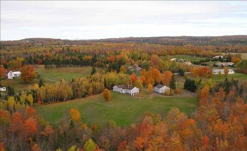 Sherman, ME: Picture of our home and surrounding area in Sherman, Maine during October