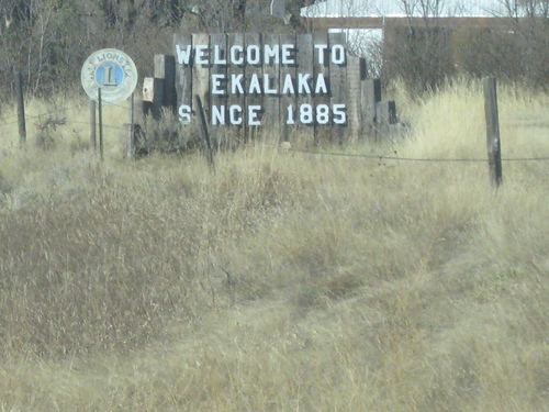 Ekalaka, MT: Ekalaka, Montana's sign