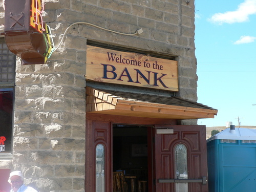 Wilsall, MT: The "new" old Bank Bar!! Aug 2008