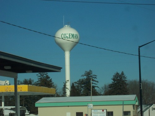 Coleman, WI: Coleman, Wi Water Tower Jan 2009