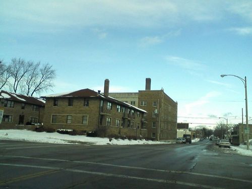 Shorewood, WI: Capital Dr & Farwell looking at northeast corner and east down Capitol (Jan 2009)