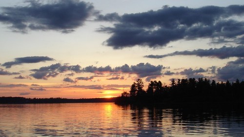 Minocqua, WI: trout lake sunset