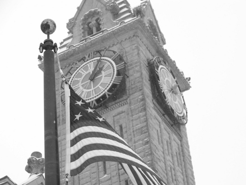 Bowling Green, OH: The courthouse clock tower.