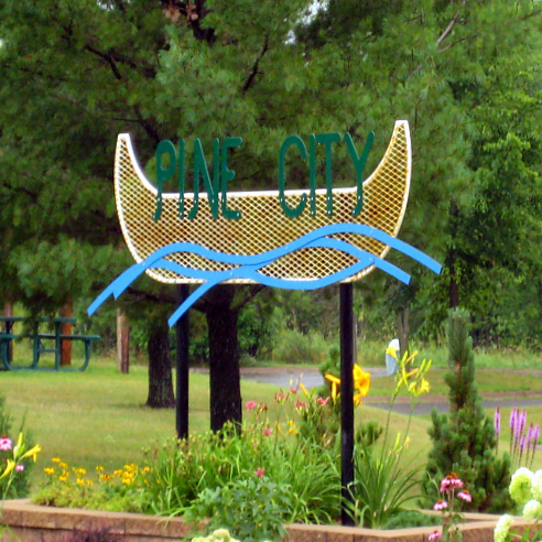 Pine City, MN: Welcome Sign