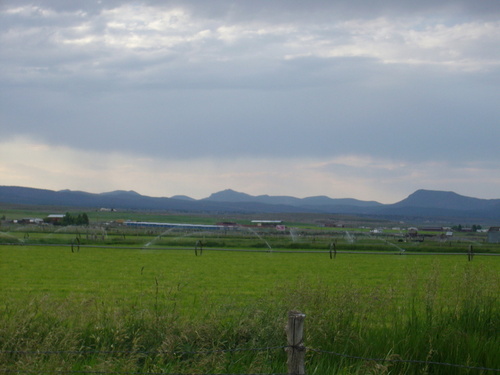 Panguitch, UT: A cloudy day on the north end of Panguitch