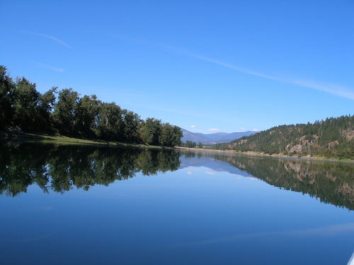 Bonners Ferry, ID: picture perfect day on kootenai river