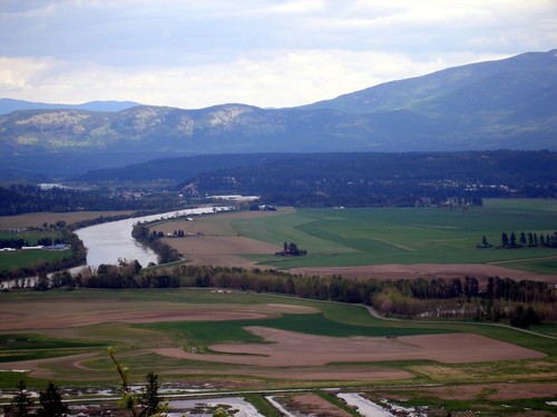 Bonners Ferry, ID: kootenai river and the valley below