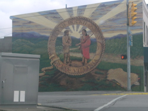 Buckhannon, WV: this painting is across the street from the Upshur County Courthouse