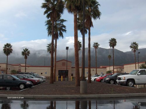 Lake Elsinore, CA: Front View of Lakeside High School