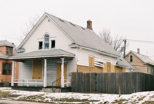 Minneapolis, MN: An abandoned house on Penn Avenue, Minneapolis' North Side