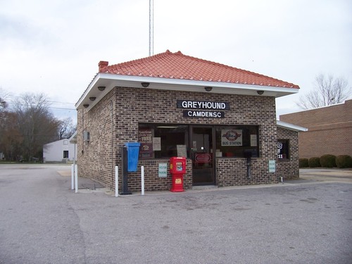 Camden, SC: The Greyhound station in Camden, South Carolina. 907 South Broad Street.