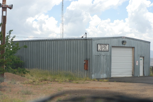 Wilhoit, AZ: Old Fire Dept. building on highway 89 in Wilhoit Arizona no longer used.