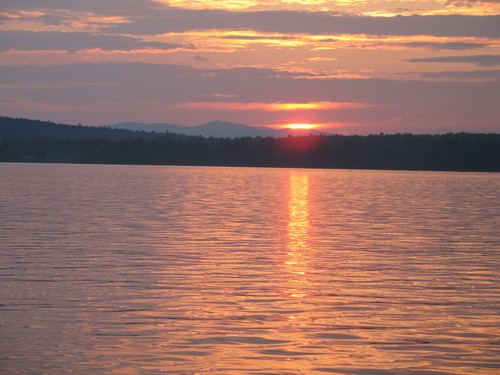 Wakefield, NH: Province Lake sunset