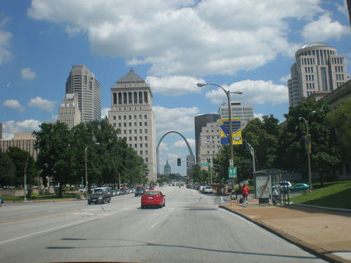 St. Louis, MO: St Louis MO - near Union Station - arch in the distance