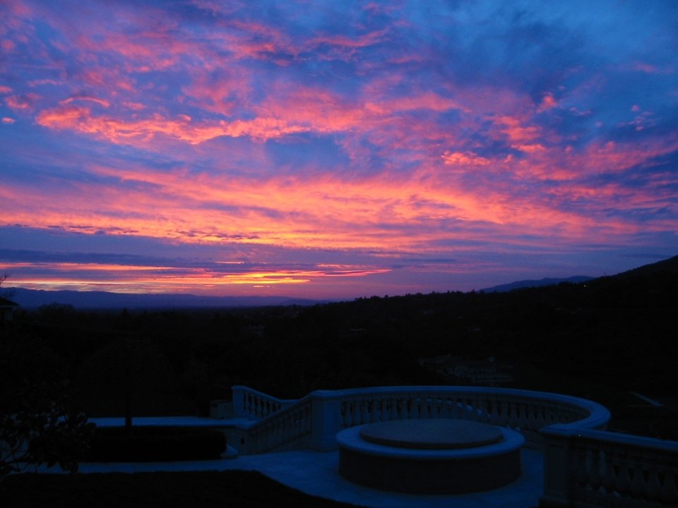 Los Altos Hills, CA: Spectacular Sunrise in Los Altos Hills