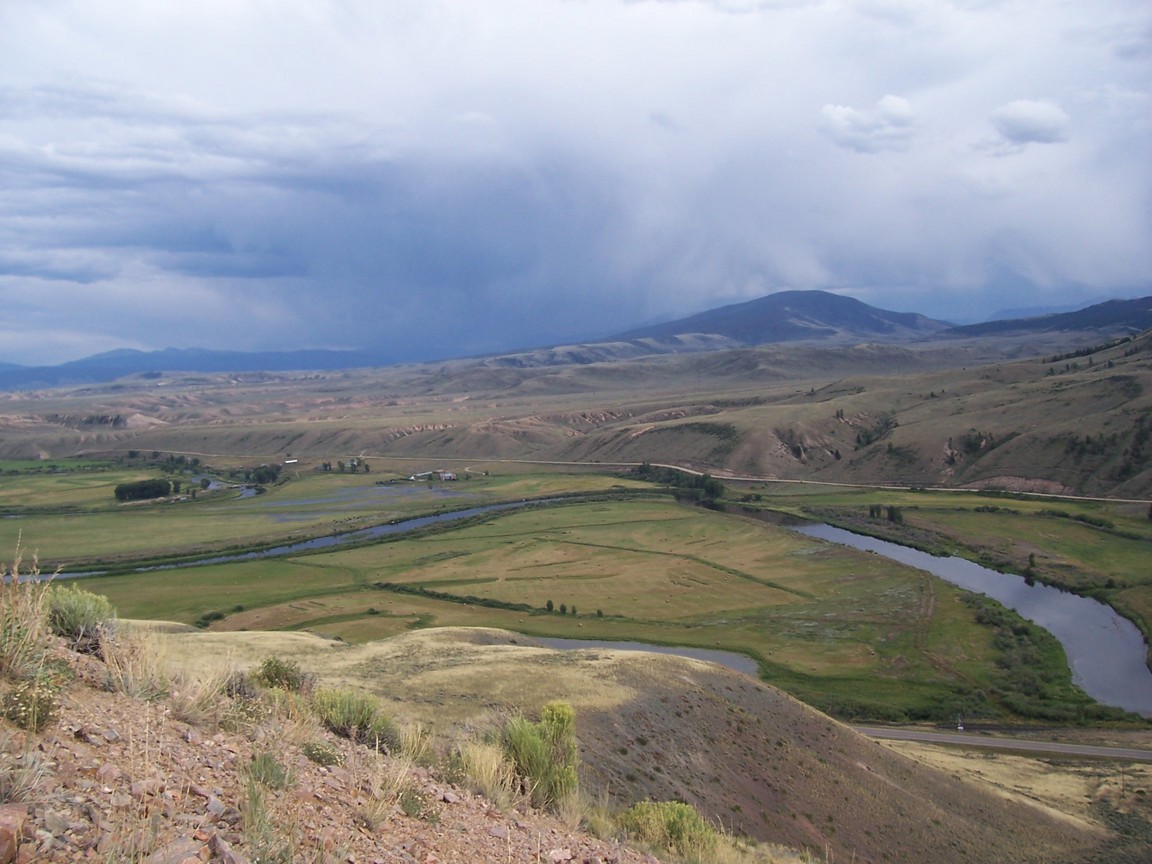 Kremmling, CO : Looking down on Colorado River from Red Mountain photo ...