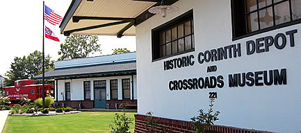 Corinth, MS: Corinth began in 1854 as Cross City. It's proxomoty to the Tennessee River and the railroads made it of great strategic value during the Civil War. The Battle of Corinth was fought October 3-4, 1862. With the railroads, Corinth played a huge role in the Battle of Shiloh, which was a turning point in the war. Learn more at the Crossroads Museum at the Historic Corinth Depot off Filmore Street in downtown Corinth. Visit their web site at www.crossroadsmuseum.com