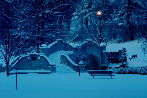 Verona, NJ: verona park during the winter