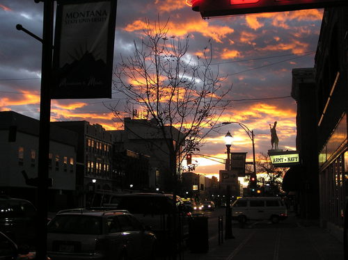 Bozeman, MT : Bozeman Main Street Sunset photo, picture, image (Montana ...