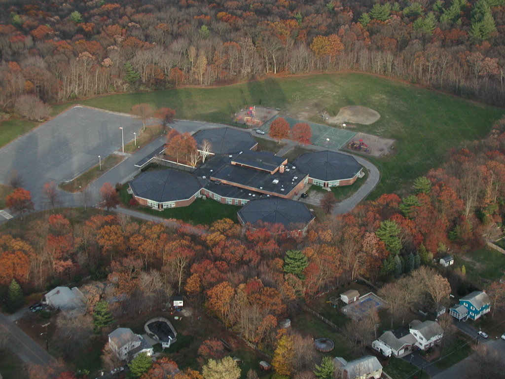 Burlington, MA: Fox Hill School captured 13-Nov-05 from helicopter.