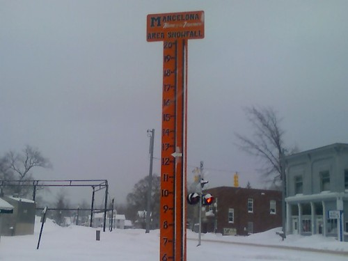 Mancelona, MI: New Years - Less than 1/3 of the way through the snowy season... That's feet - not inches.