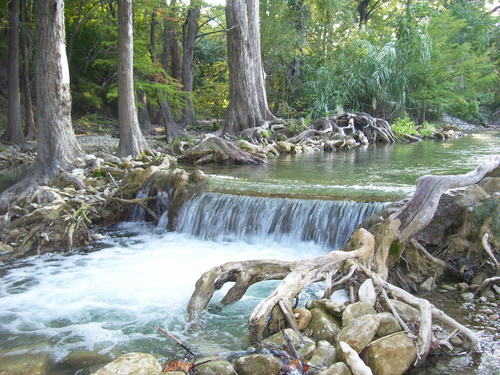 Wimberley, TX: This is the river by the 7A bridge in Wimberley, Texas