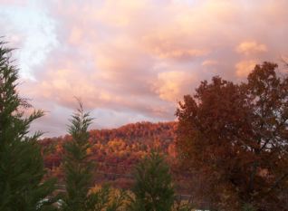 Swannanoa, NC: Swannanoa Fall Sunset in the Mountains