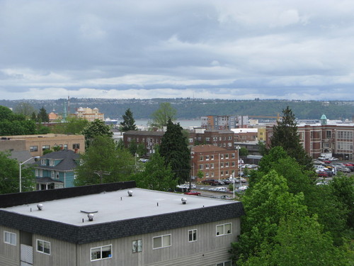 Tacoma, WA: Looking towards the St. Helens neighborhood and Commencement Bay