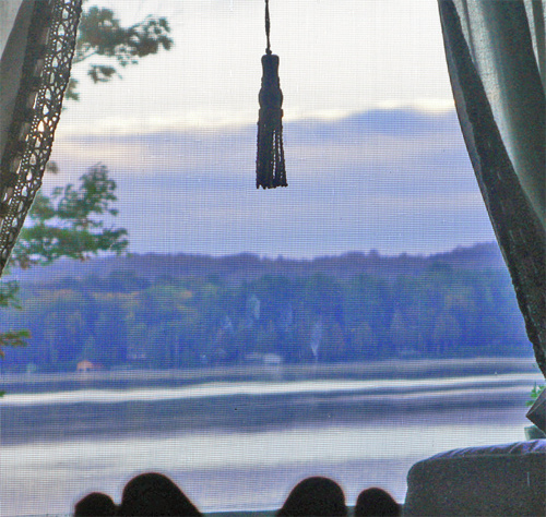 Greensboro, VT: Early Morning View of Caspian Lake From Front Bedroom Window