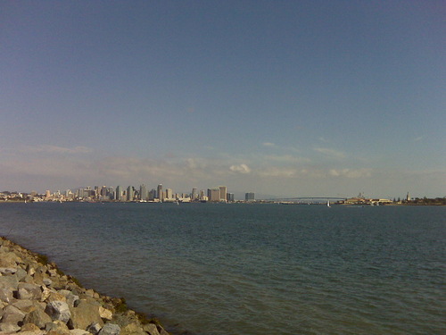 San Diego, CA: San Diego skyline from Harbor Island