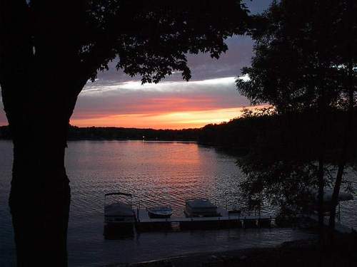 Prior Lake, MN: Sunset on Prior Lake