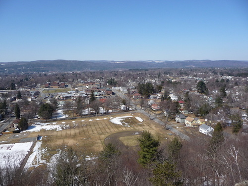 Greenfield, MA: View of Greenfield from Poet's Seat tower