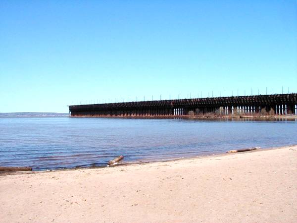 Ashland, WI: Ore Dock located on the bay of Chequamegon Bay in Ashland Wisconsin
