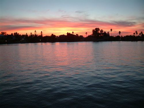 St. Pete Beach, FL: Sunset in October over Blind Pass