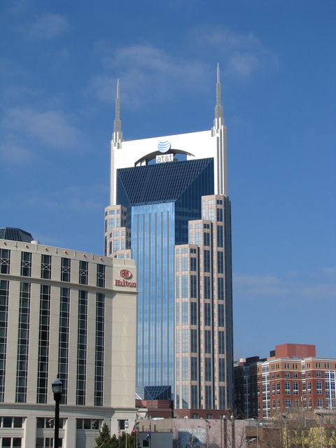 Nashville-Davidson, TN: at&t Tower in Nashville Tennessee.