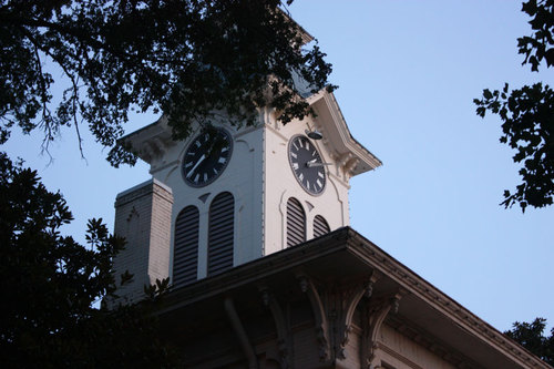 Van Buren, AR: The Clocktower at twilight